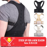 Male Female Adjustable Magnetic Posture Corrector Corset Back Brace Back Belt Lumbar Support Straight Corrector de espalda S-XXL