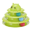 Funny Pet Toys Cat Crazy Ball Disk Interactive Amusement Plate Play Disc Trilaminar Turntable Cat Toys