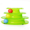 Funny Pet Toys Cat Crazy Ball Disk Interactive Amusement Plate Play Disc Trilaminar Turntable Cat Toys