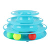Funny Pet Toys Cat Crazy Ball Disk Interactive Amusement Plate Play Disc Trilaminar Turntable Cat Toys