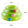 Funny Pet Toys Cat Crazy Ball Disk Interactive Amusement Plate Play Disc Trilaminar Turntable Cat Toys