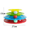 Funny Pet Toys Cat Crazy Ball Disk Interactive Amusement Plate Play Disc Trilaminar Turntable Cat Toys