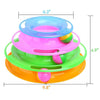 Funny Pet Toys Cat Crazy Ball Disk Interactive Amusement Plate Play Disc Trilaminar Turntable Cat Toys