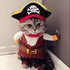 Funny Cat Clothes Pirate Suit Clothes For Cat Costume Clothing Corsair Halloween Clothes Dressing Up Cat Party Costume Suit 31A1