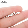 SMJEL Cartoon Dog Pendant Necklace for Women Fashion German Shepherd Jewelry Heartbeat Paw Choker Necklace Chain for Kids